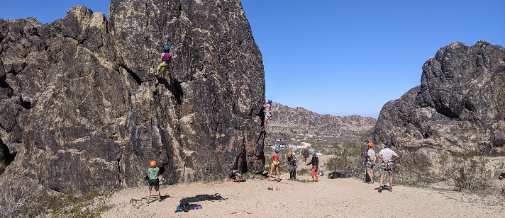 Rock Climbing in the Mojave Desert
